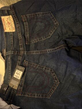 True Religion Men's Indigo Slim Straight Jeans